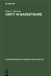 Book cover of Unity in Barsetshire by Unknown