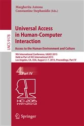 Book cover of Universal Access in Human-Computer Interaction. Access to the Human Environment and Culture by Margherita Antona