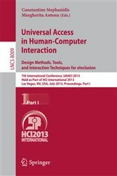 Book cover of Universal Access in Human-Computer Interaction: Design Methods, Tools, and Interaction Techniques for eInclusion by Constantine Stephanidis