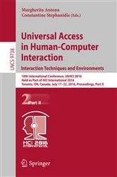 Book cover of Universal Access in Human-Computer Interaction. Interaction Techniques and Environments by Margherita Antona