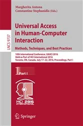 Book cover of Universal Access in Human-Computer Interaction. Methods, Techniques, and Best Practices by Margherita Antona