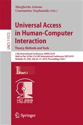 Book cover of Universal Access in Human-Computer Interaction. Theory, Methods and Tools by Margherita Antona