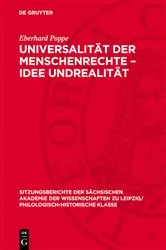 Book cover of Universalität der Menschenrechte – Idee Undrealität by Eberhard Poppe