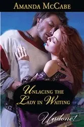 Book cover of Unlacing the Lady in Waiting by Amanda McCabe