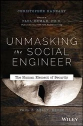 Book cover of Unmasking the Social Engineer by Christopher Hadnagy
