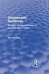 Book cover of Unspeakable Sentences (Routledge Revivals) by Unknown