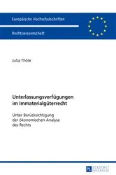 Book cover of Unterlassungsverfuegungen im Immaterialgueterrecht by Julia Thöle