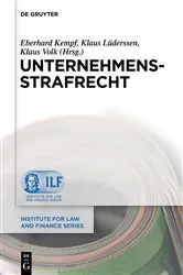 Book cover of Unternehmensstrafrecht by Eberhard Kempf