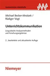 Book cover of Unterrichtskommunikation (2nd ed.) by Unknown