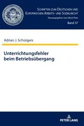 Book cover of Unterrichtungsfehler beim Betriebsuebergang by Prof. Dr. Ulrich Preis
