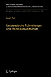 Book cover of Unterseeische Rohrleitungen und Meeresumweltschutz by Sarah Wolf