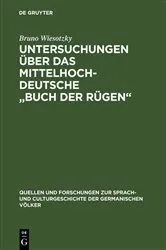 Book cover of Untersuchungen über das mittelhochdeutsche 