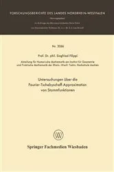 Book cover of Untersuchungen über die Fourier-Tschebyscheff-Approximation von Stammfunktionen by Siegfried Filippi