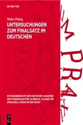 Book cover of Untersuchungen zum Finalsatz im Deutschen by Walter Flämig