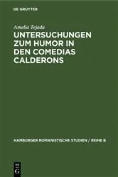 Book cover of Untersuchungen zum Humor in den comedias Calderons by Unknown