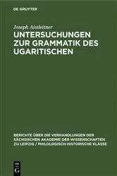 Book cover of Untersuchungen zur Grammatik des Ugaritischen by Joseph Aistleitner