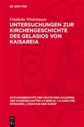 Book cover of Untersuchungen zur Kirchengeschichte des Gelasios von Kaisareia by Friedhelm Winkelmann