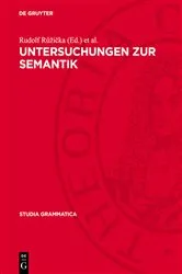 Book cover of Untersuchungen zur Semantik by Unknown