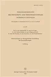 Book cover of Untersuchungen zur therapeutischen Anwendung des Sauerstoffmangels by Seigfried Ruff