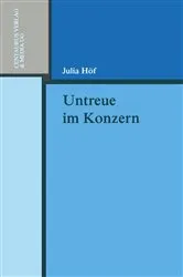 Book cover of Untreue im Konzern by Julia Höf