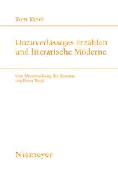 Book cover of Unzuverlässiges Erzählen und literarische Moderne by Tom Kindt