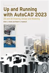 Book cover of Up and Running with AutoCAD 2023 by Elliot J. Gindis