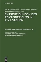 Book cover of Urheber- und Verlagsrecht. Geschmacksmusterrecht by Johannes Eylau