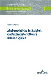 Book cover of Urheberrechtliche Zulaessigkeit von Drittanbietersoftware in Online-Spielen by Thomas Hoeren