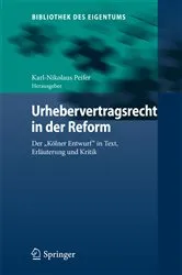 Book cover of Urhebervertragsrecht in der Reform by Karl-Nikolaus Peifer