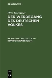 Book cover of Urzeit. Deutsch-römische Kaiserzeit (4th ed.) by Otto Kaemmel