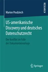 Book cover of US-amerikanische Discovery und deutsches Datenschutzrecht by Unknown