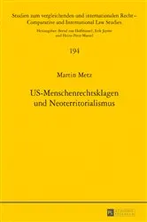 Book cover of US-Menschenrechtsklagen und Neoterritorialismus by Unknown