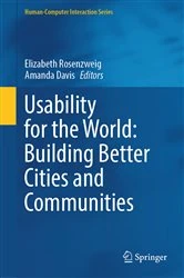 Book cover of Usability for the World: Building Better Cities and Communities by Elizabeth Rosenzweig