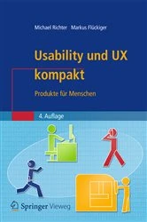 Book cover of Usability und UX kompakt (4th ed.) by Michael Richter