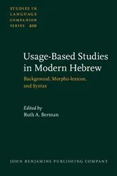 Book cover of Usage-Based Studies in Modern Hebrew by Ruth A. Berman