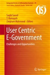 Book cover of User Centric E-Government by Saqib Saeed