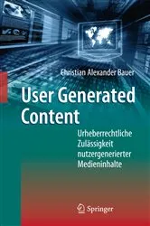 Book cover of User Generated Content by Christian Alexander Bauer