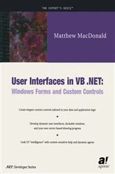 Book cover of User Interfaces in VB .NET by Matthew MacDonald