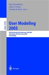 Book cover of User Modeling 2003 by Peter Brusilovsky