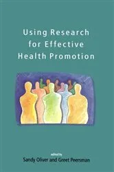 Book cover of Using Research for Effective Health Promotion by Sandy Oliver