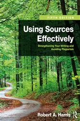 Book cover of Using Sources Effectively (5th ed.) by Robert Harris