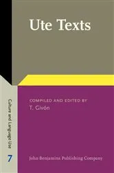 Book cover of Ute Texts by T. Givón