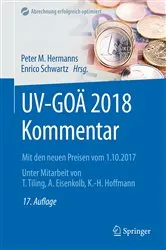 Book cover of UV-GOÄ 2018 Kommentar (17th ed.) by Peter M. Hermanns