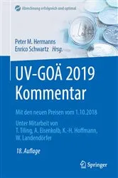 Book cover of UV-GOÄ 2019 Kommentar (18th ed.) by Peter M. Hermanns
