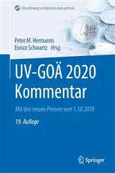 Book cover of UV-GOÄ 2020 Kommentar (19th ed.) by Peter M. Hermanns