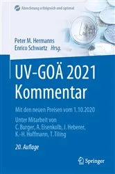 Book cover of UV-GOÄ 2021 Kommentar (20th ed.) by Peter M. Hermanns