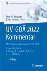 Book cover of UV-GOÄ 2022 Kommentar (21st ed.) by Peter M. Hermanns
