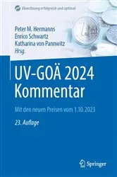 Book cover of UV-GOÄ 2024 Kommentar (23rd ed.) by Peter M. Hermanns
