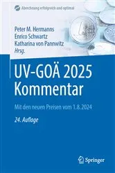 Book cover of UV-GOÄ 2025 Kommentar (24th ed.) by Peter M. Hermanns