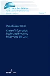 Book cover of Value of Information: Intellectual Property, Privacy and Big Data by Anna Jaroń